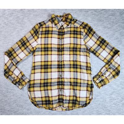 American Eagle Boyfriend Fit Plaid Shirt Long Sleeve Button Down