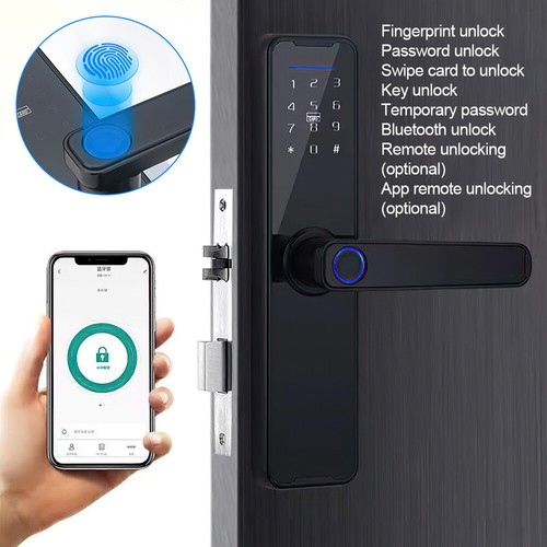 Digitales Smart Fingerabdruck Türschloss Passwort Karte Elektronisches Türöffner - Bild 16 von 24