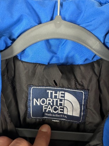 Vtg The North Face Boys Full Zip Quilt Lined Windbreaker Jacket Blue Sz 21x23 - Picture 6 of 17