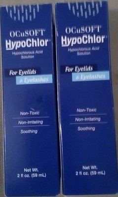 lot Of 2 OCuSOFT Hypochlor Spray for Eyelids and Eye Lashes - 2oz Exp:12/2025