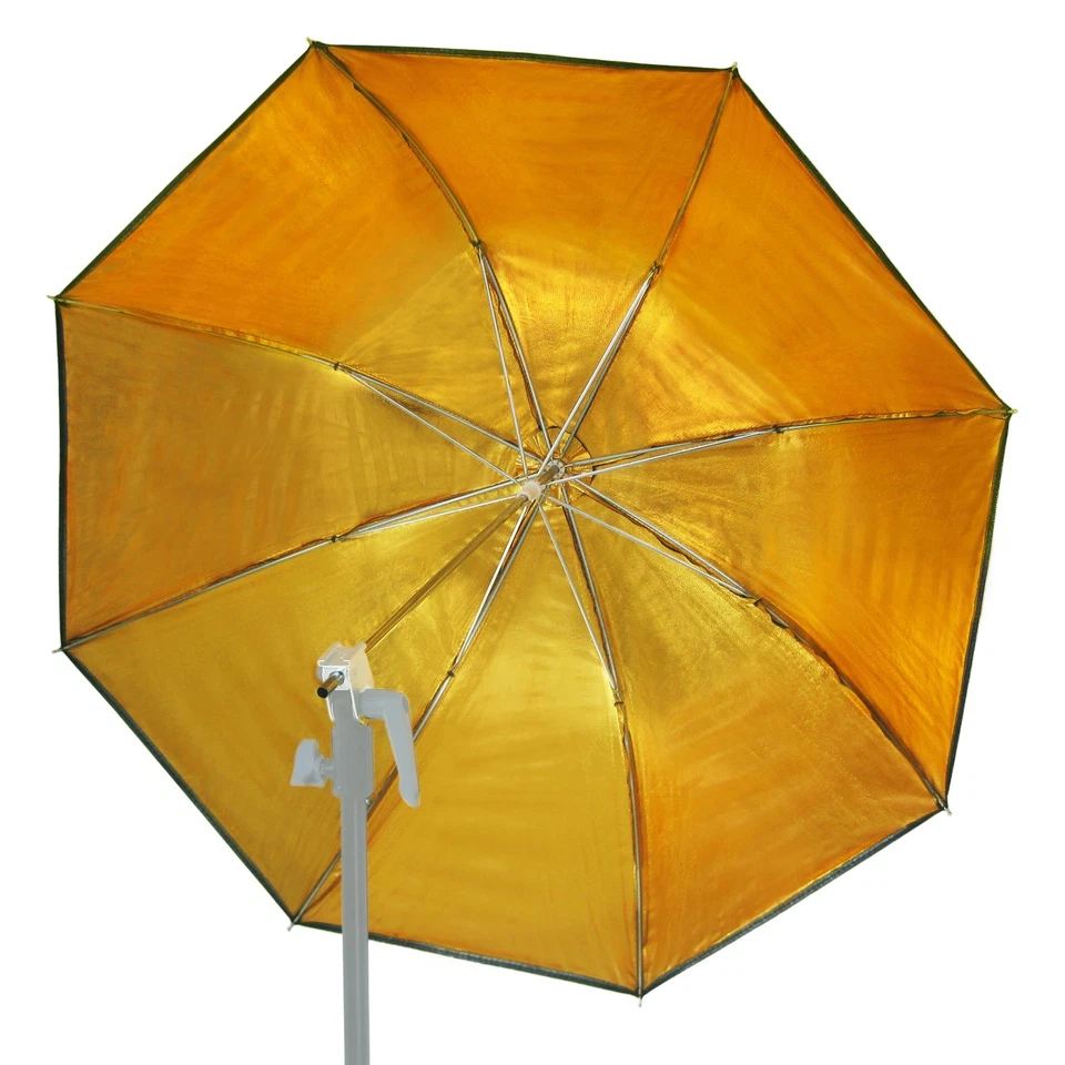《US SELLER》LINCO Studio Photography Photo Studio 32" Gold Reflective Umbrella - Image 2 of 4