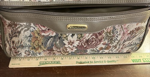 Vintage Jaguar Tapestry Tote Floral Shoulder Bag Weekend Travel Hand Carry Bag - Picture 10 of 13
