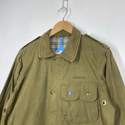 Adidas Field Jacket Mens M Green Safety Utility Military Chore Canvas Coat - Picture 2 of 12