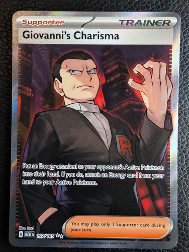 Giovanni's Charisma - 197/165 Pokemon 151 (Pokemon) Full Art Ultra Rare