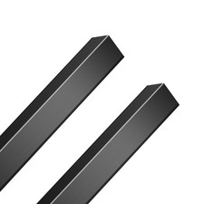 2PCS Black Aluminum L Corner Guards 2x2x48 Wall Edge Protector Trim  Aluminu...