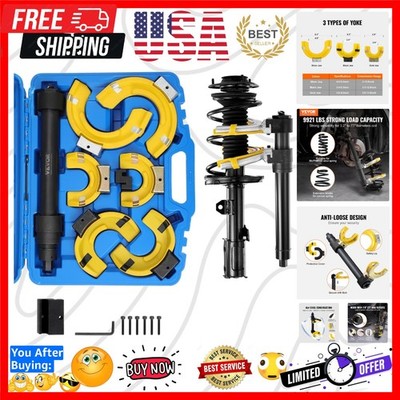 Macpherson Strut Spring Compressor Kit, Interchangeable Fork Strut Coil Extra...