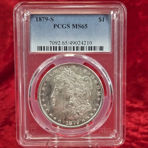 1879-S Morgan Silver Dollar $1 PCGS MS65