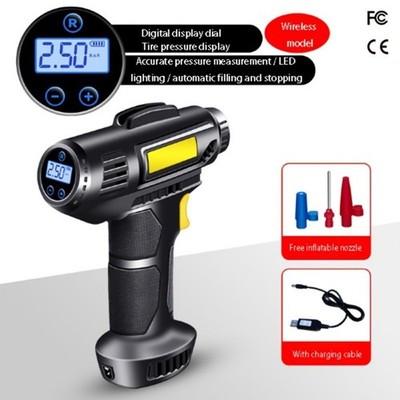 Car tire inflator pump wireless intelligent digital display portable handheld