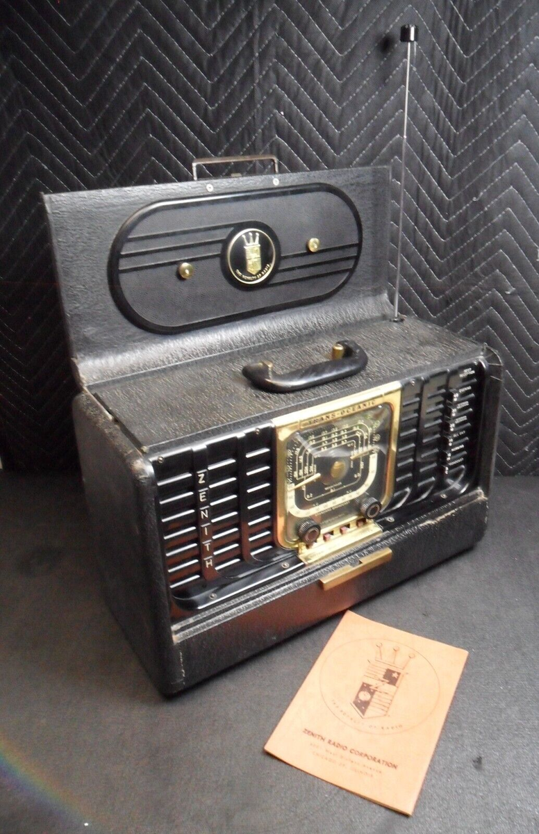 Working Zenith 1950 G500 Series Trans Oceanic Vintage Radio | eBay
