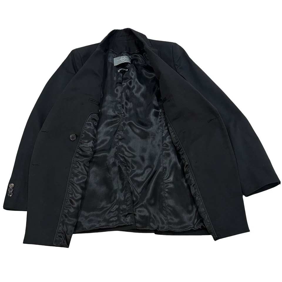 Chaqueta Blazer Alexander McQueen Mujer Doble Pecho Talla 40 Negro Algodón Sarga Foto 3 de 4