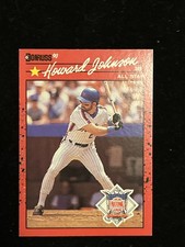 1990 Donruss #654 Howard Johnson Error Card no dot after inc 
