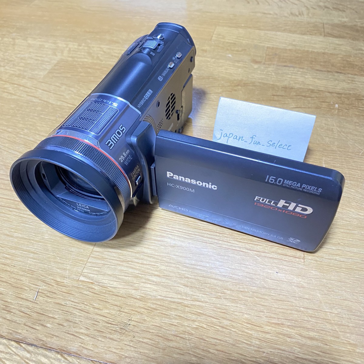 Panasonic HC-X900M Black Camcorder Video Camera Full HD 12x Zoom
