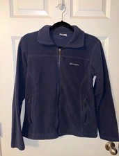 Columbia Women s Blue Full Zip Jacket Long Sleeve Pockets Sz S