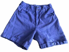Gitano Shorts Womens Sz 14 Purple Denim Mom Baggy Vintage Boho Jean 5” Inseam