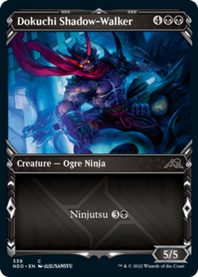 Dokuchi Shadow-Walker - Foil - Showcase Kamigawa: Neon Dynasty Lightly Played, E