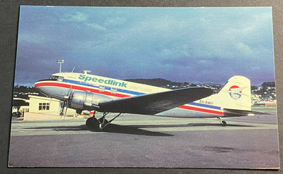Speedlink Parcels Douglas DC-3C Aircraft Postcard