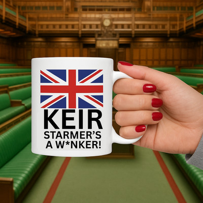 Neuheit UK Flagge KE1R STARMER Tasse, patriotische Tasse, Nationalstolz