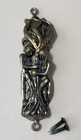 Vintage 1992 YAACOV HELLER Pewter ADAM & EVE MEZUZAH Gold Silver Etched JUDAICA — photo 2