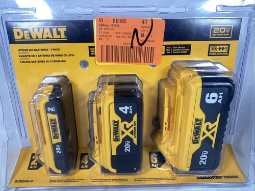 DEWALT DCB3463 20 V Max Lithium-Ionen-Akku - 3er-Pack