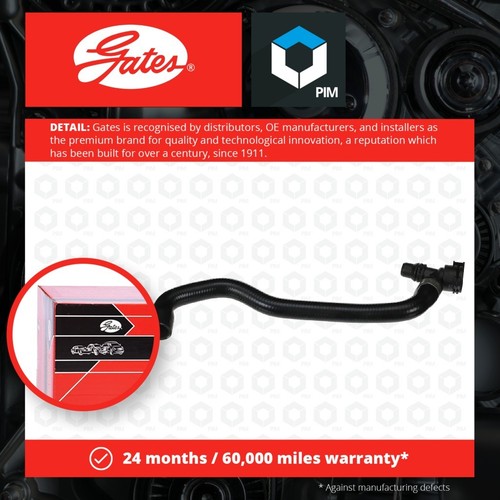 Heater Hose fits BMW 535 E39 3.5 98 to 03 Coolant Gates 11531711381 Quality New