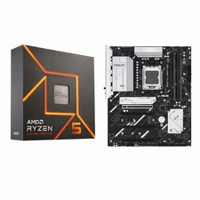 NEW AMD Ryzen 5 7600X CPU ASUS B650E Max Gaming WiFi Motherboard Combo