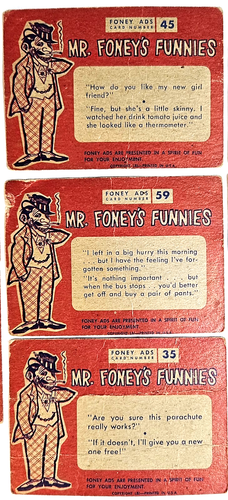 1960 Leaf Foney Ads Trading Cards Lot of 11 Vintage Humor Parody 11/72 Set - Picture 5 of 10