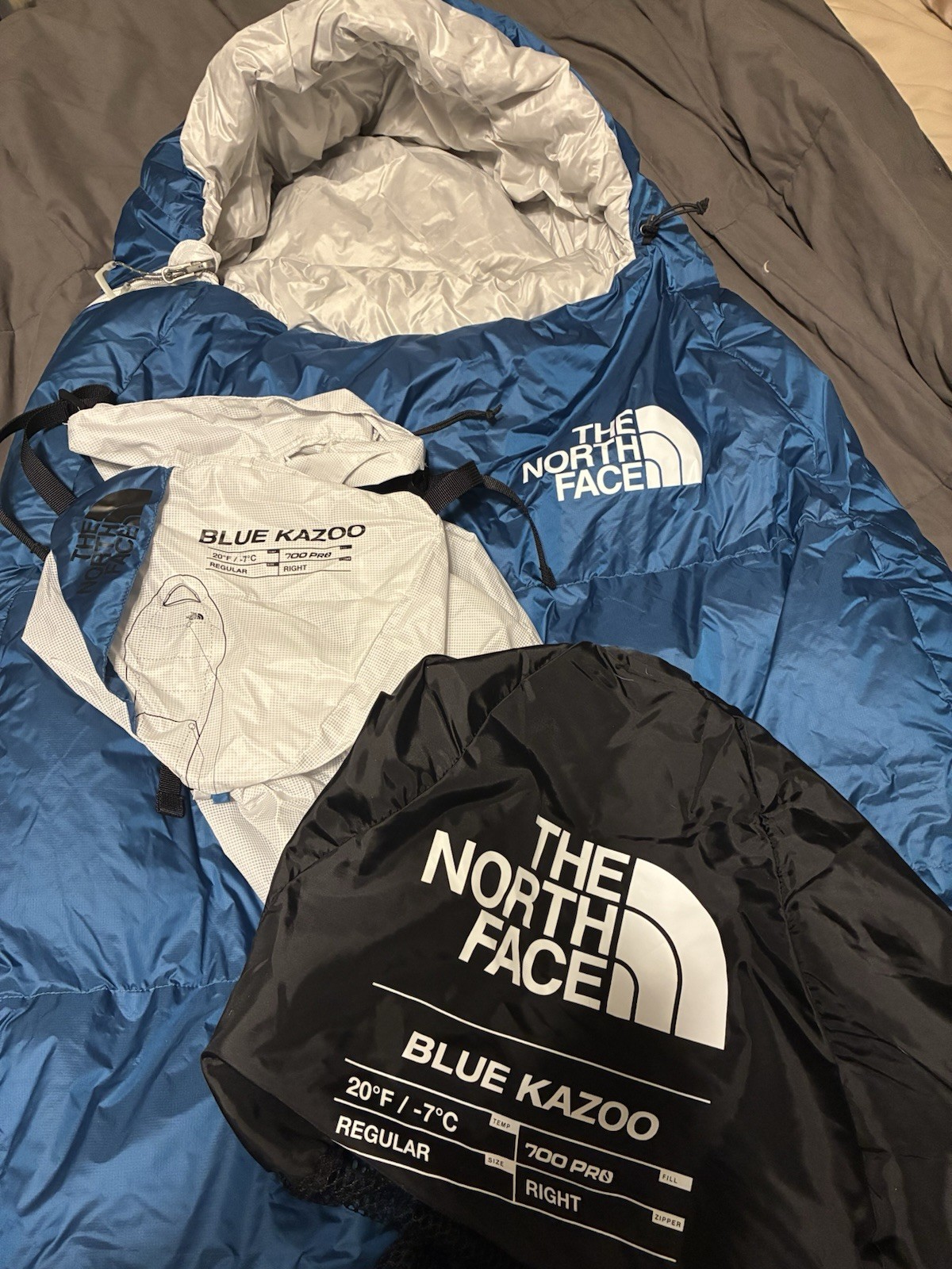 The North Face Blue Kazoo 20f/-7c 700 Pro Down Sleeping Bag Regular RH