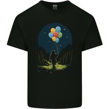 Un T-Shirt En Coton Léger Pour Hommes Avec Un Ours En Peluche Tenant Des Ballons