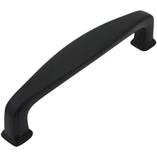 Pack 4390FB Flat Black Modern Cabinet Hardware Handle Pull - Hole Centers