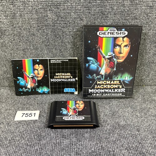 Michael Jackson Moonwalker Sega Genesis complet avec notice CIB très bon état testé