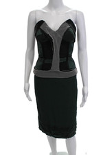 Stella McCartney Women Bodycon Pencil Dress Black Size 42