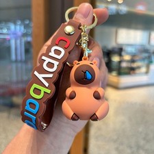 Cartoon Capybara Pendant Creative Capybara Keychain Backpack Decoration Gifts