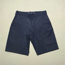 RVCA Dual Purpose Trunk Hybrid Shorts Mens 28 Navy Heathered Casual Chinos