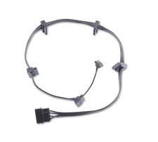 IDE Molex 4 PIN Male to 6 X SATA 15 PIN Female Expansion Power Cable 27.9In 18AW