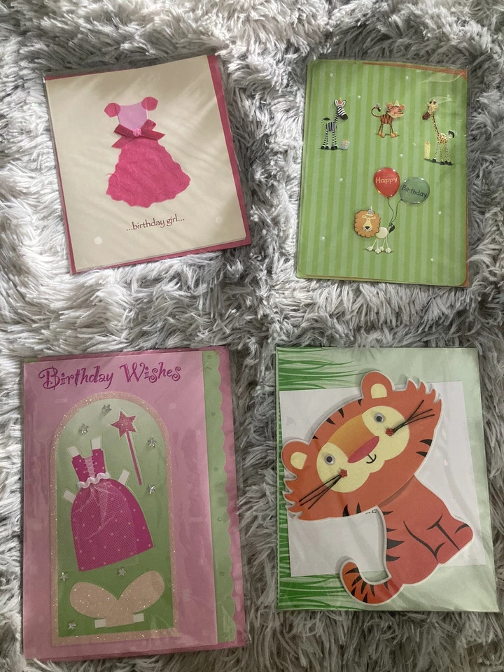 3 Dimensional Children’s Birthday Cards SEALED NEW Set Of 7 Boys And Girls - Image 4 of 4