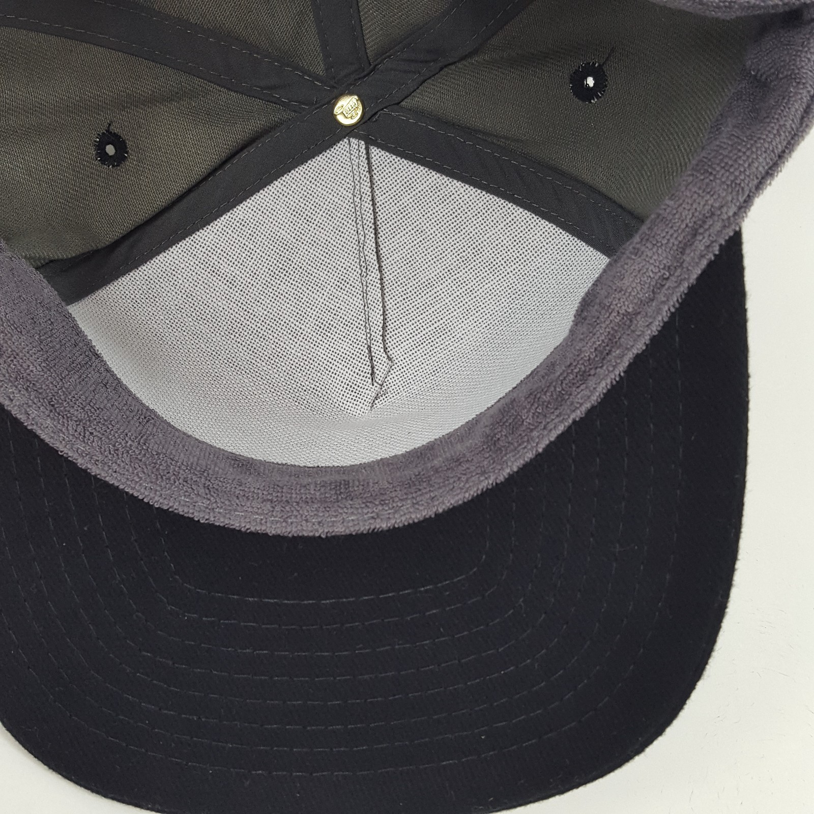 Blank Gray Plain Structured Snapback Adjustable O… - image 6