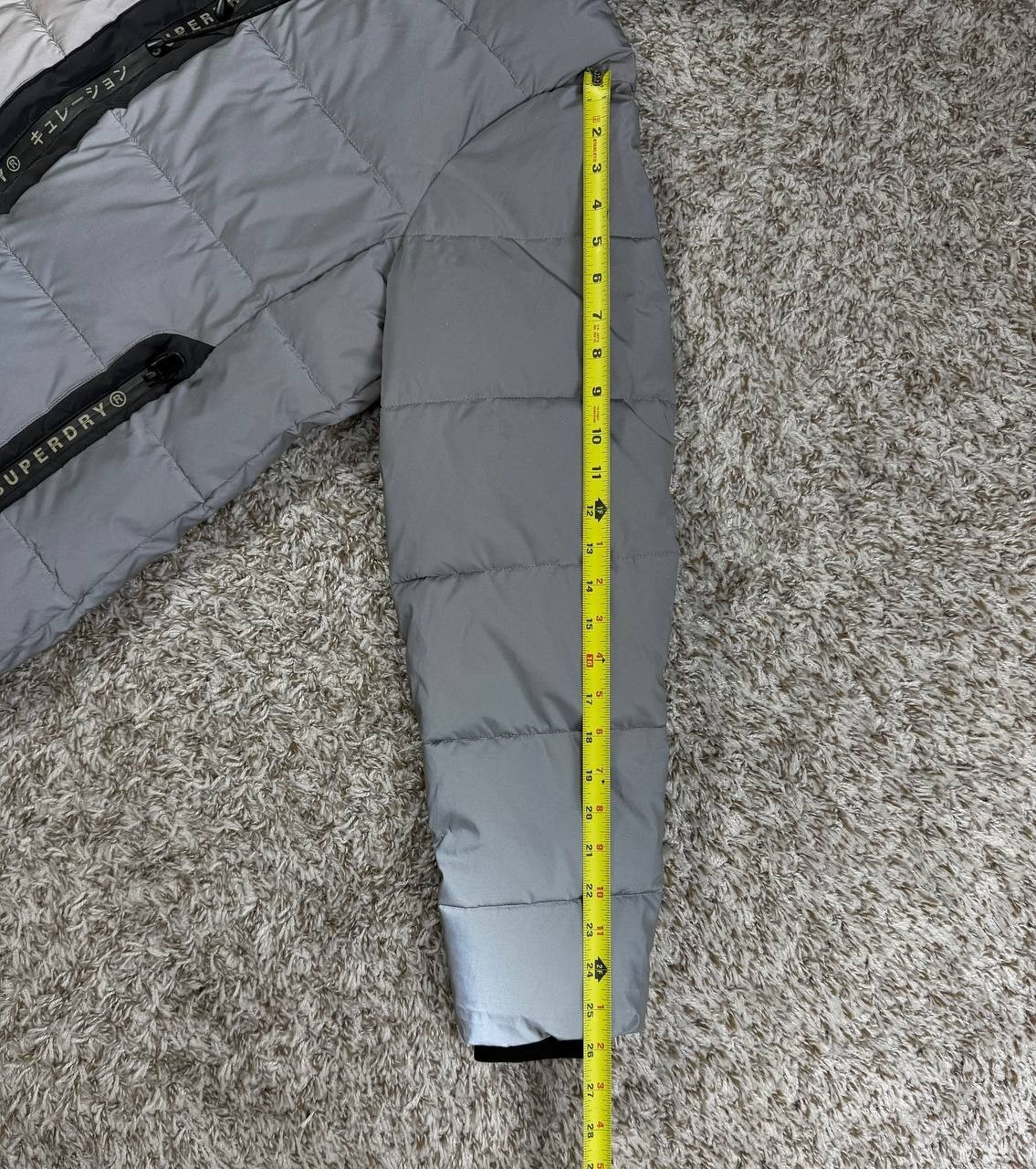 Superdry Reflective Padded Down Jacket Light Gray… - image 7