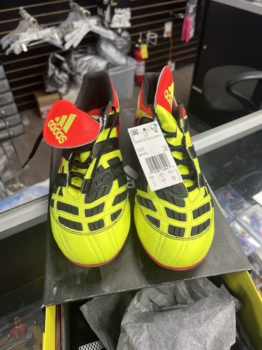 Scarpe da calcio Adidas uomo rare Predator Accelerator FG BB7412 giallo/rosso taglia 11 - Foto 4 di 5