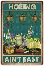 Funny Garden Signs,Garden Decor for Outside 8 inches x 12 inches, multicolor