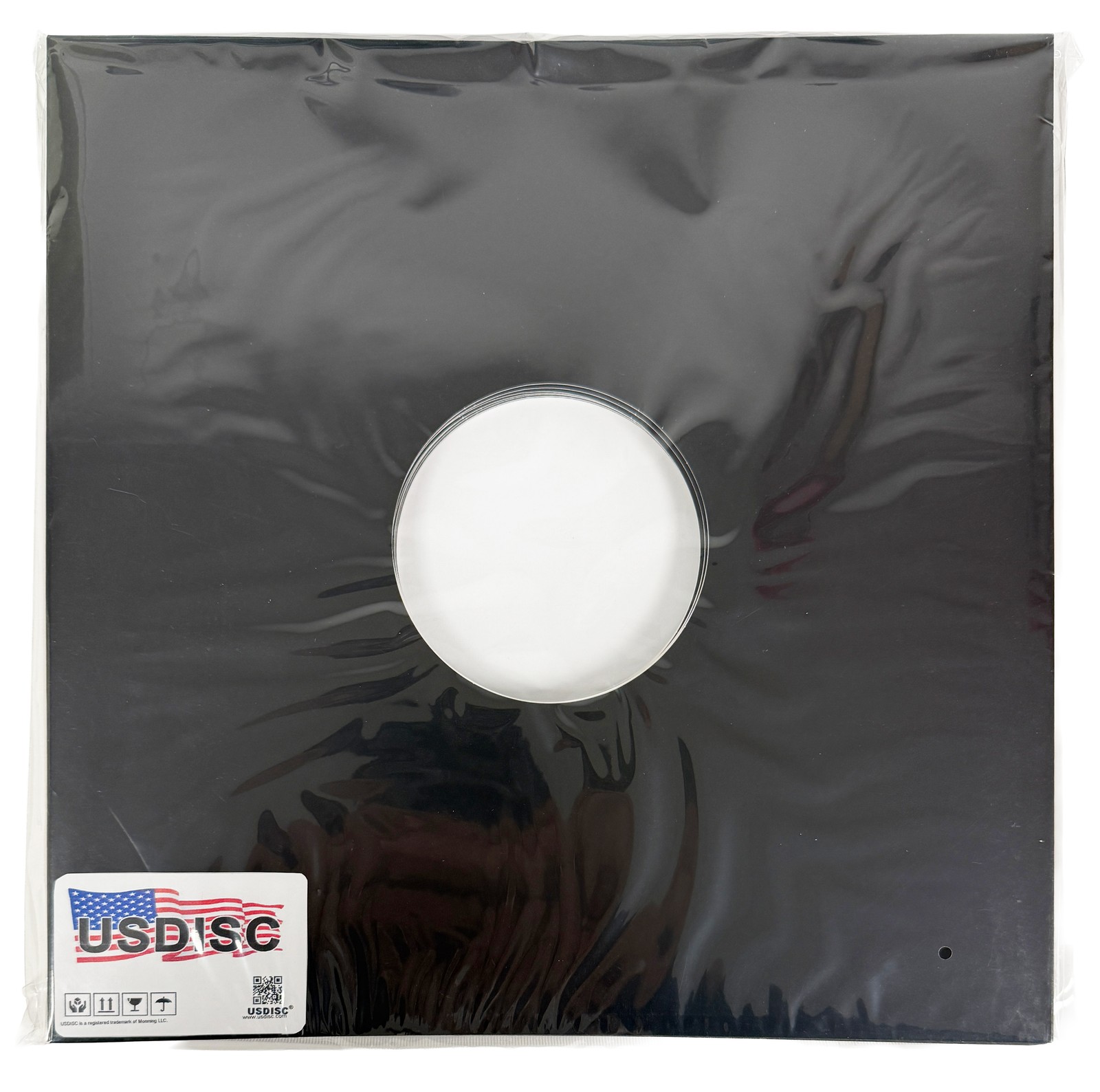 12", Lp, Cardboard, 350g Center Hole (black) Lot