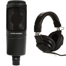 Audio-Technica AT2020 Microphone and Headphones Pack