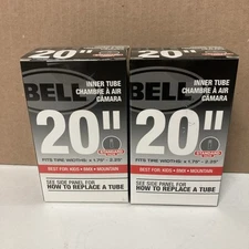 NEW Bell Bike 20” Inner Tube Fits Tire Widths 1.75"-2.25" Standard Lot Of 2