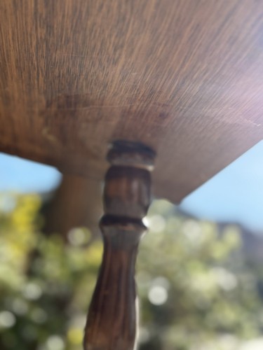 Antiker Stubentisch - mit grünen Glaskugelkrallenfüßen - Bild 18 von 23