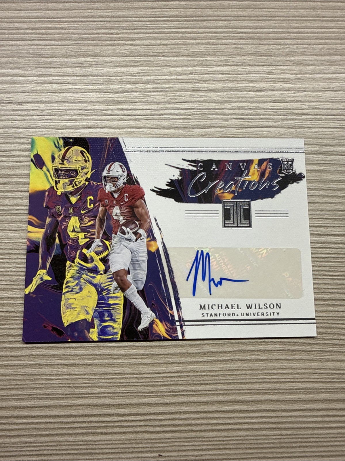 Michael Wilson Panini Chronicles Draft Picks Impeccable Canvas Creations Autographs #CCMWI Base