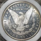 1880 cc Morgan Silver Dollar Brilliant Uncirculated  Cameo With Mirrors