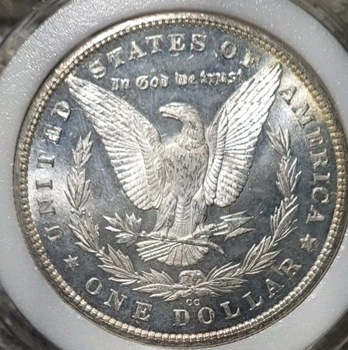 1880 cc Morgan Silver Dollar Brilliant Uncirculated  Cameo With Mirrors