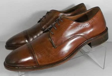 150436X SD50 SAYER MEN SHOE SIZE 9 M TAN LEATHER LACE UP BY JOHNSTON & MURPHY