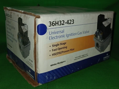 White-Rodgers/Emerson Universal Electronic Ignition Gas Valve 36H32-423 New