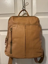 American Leather Co. Cleveland Leather Backpack-Camel-NEW-A599564