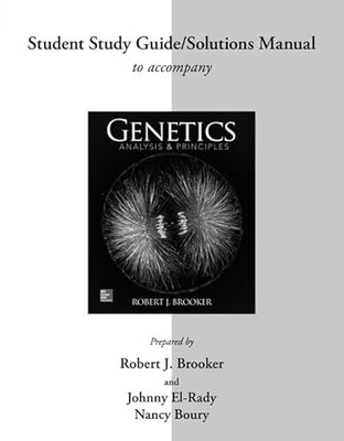 Student Study Guide/Solutions Manual for Genetics